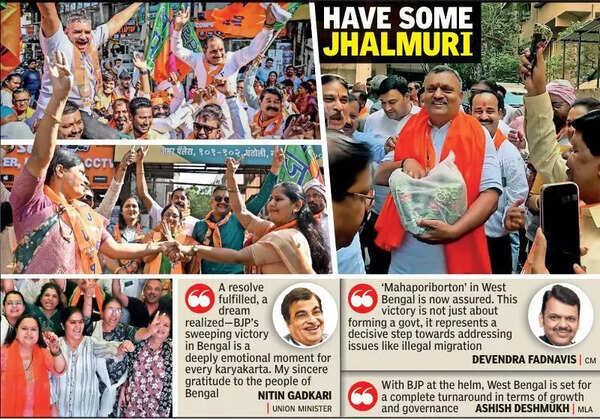 WB Result Echoes In Nagpur: Bengalis Praise Verdict, BJP Celebrates Big Win