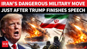 Iran Missile Waves Hit Israel As Trump Ends War Address, Bahrain Issues Emergency Siren Warnings