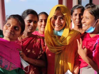 Photos: Sai Pallavi steps out to take an exam; clicks pictures with fans