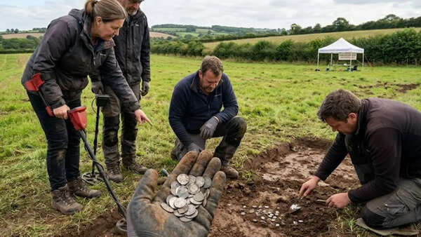 Treasure alert: 63 Anglo-Saxon coins uncovered in Worcestershire linked to the Viking age
