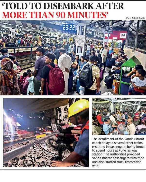 Delayed Deccan Queen rake for Solapur-bound Vande Bharat passengers