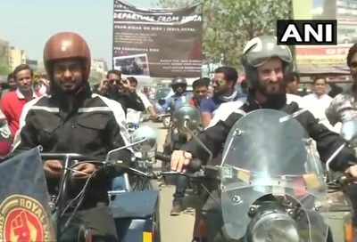 Carrying a message, two bikers embark on a journey from Pune to Scotland