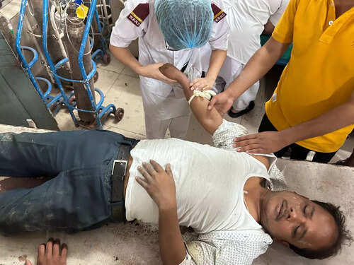 Lok Sabha election 2024: Coochbehar AITC Block President, Bhetaguri, Anant Barman was brutally assaulted by BJP goons.