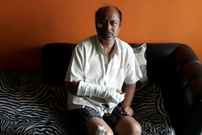 Mumbai: Senior citizen injured while dodging pothole in Manpada