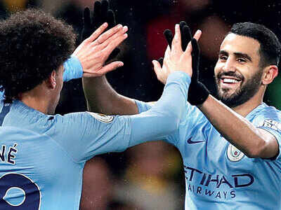Mahrez-Sane give City lead