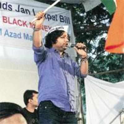 Kailash Kher's sufi tribute to Hazare