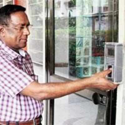 Residents tap biometric system to amp up security
