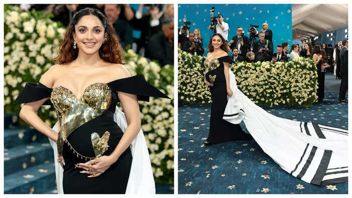 Kiara Advani makes Met Gala debut with golden tribute to motherhood