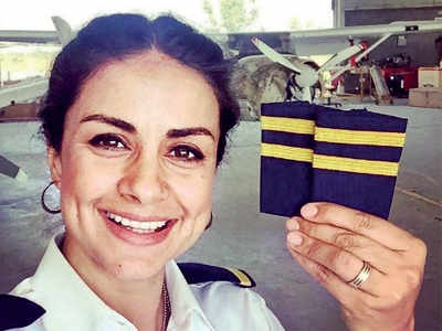Gul Panag receives her licence to fly