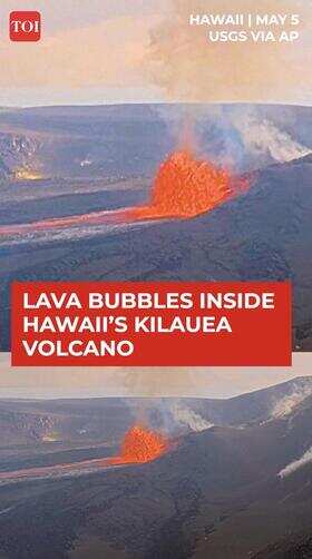 ON CAM: Lava Churning At Kilauea As Hawaii Braces For Possible Eruption | WATCH