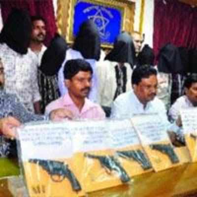 Four held for possessing illegal weapons in two different incidents