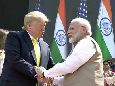 From DDLJ, Sholay to Sachin and Virat, these are the highlights from Donald Trump's speech at Motera stadium