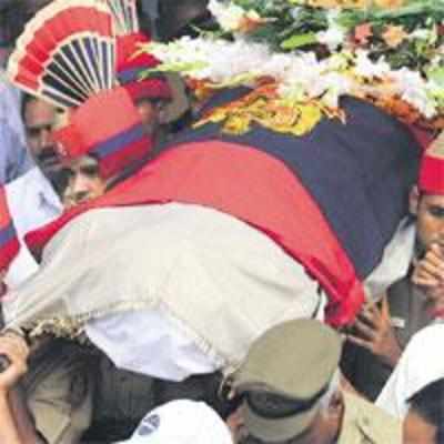Inspector Sharma cremated with state honours