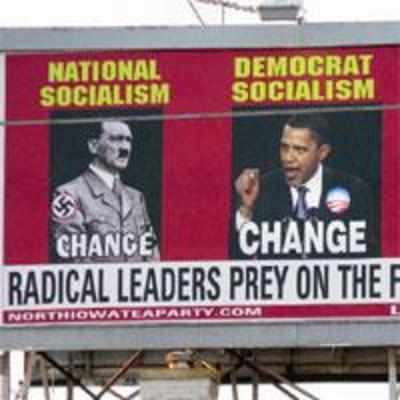 Prez Obama compared to Hitler, Lenin in billboard
