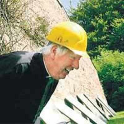 Gull-ible vicar forced to wear a hard hat