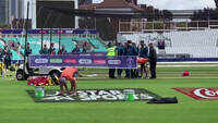 Net bowler stretchered off after David Warner shot hits head in practice 