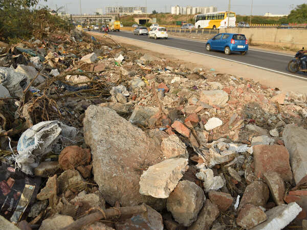 Concrete evidence: Construction waste chokes Bengaluru lakebeds, roadsides