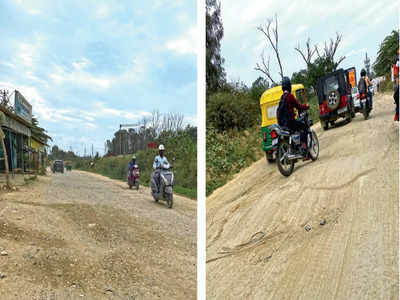 Panathur Road: Slip, slide, and near miss every day