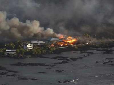 Photos: In Hawaii, lava destroys homes and redefines coastline
