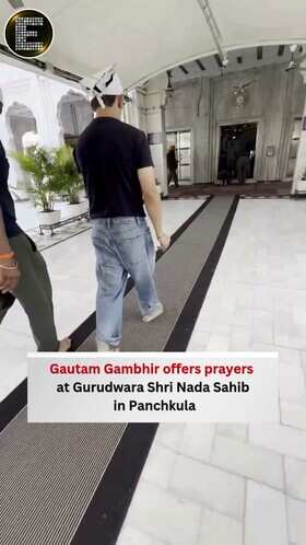Gautam Gambhir Visits Gurudwara Shri Nada Sahib in Panchkula