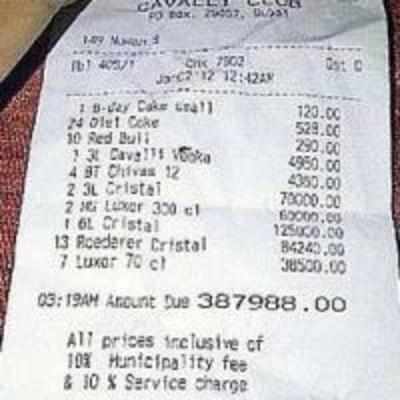 Dude, that's some party: Dubai club guest racks up Rs 57.12 lakh bar tab