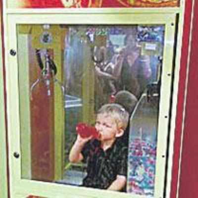 Two-year-old gets trapped inside claw grab machine