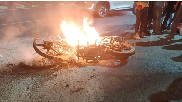 30-year-old man burnt alive after motorcycle catches fire in UP