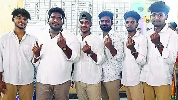Painting the town beige & white on poll day