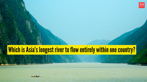 Which is Asia’s longest river to flow entirely within just one country?