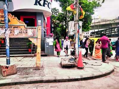 Death box removed: Indiranagar footpath safe again