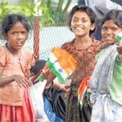 Tricolour buys them food for a day