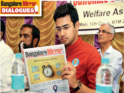 'We will install large bins to curb the garbage issue,' says Bengaluru South MP Tejaswi Surya at BM Dialogues