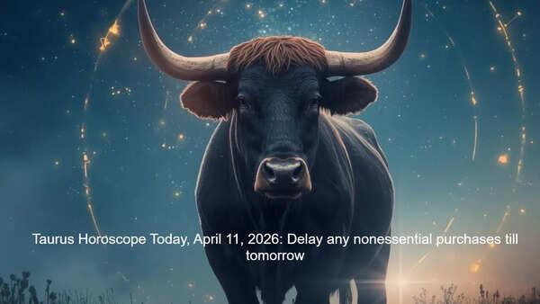 Taurus Horoscope Today, April 11, 2026: Delay any nonessential purchases till tomorrow