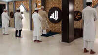 People offer prayers at Eidgah Mosque in Lucknow as places of worship reopen 