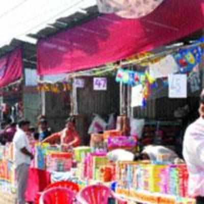 Over 150 cracker stalls set up under high-tension line