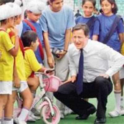 UK PM's great Indian road show