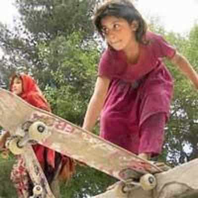 Afghan girls find refuge in Skateistan