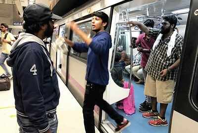 Shooting in the metro tunnel