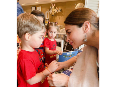 Photo: Alia Bhatt tying rakhi to Karan Johar's son Yash is too cute to handle