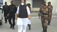 Defence minister Rajnath Singh leaves for Leh 