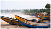 Cyclone Amphan: Fishermen secure their boats as water level rises in Visakhapatnam 