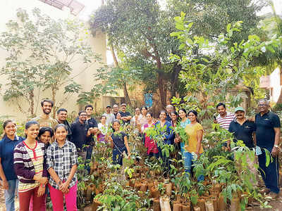 Karnataka: Green group plants away for a few forests more