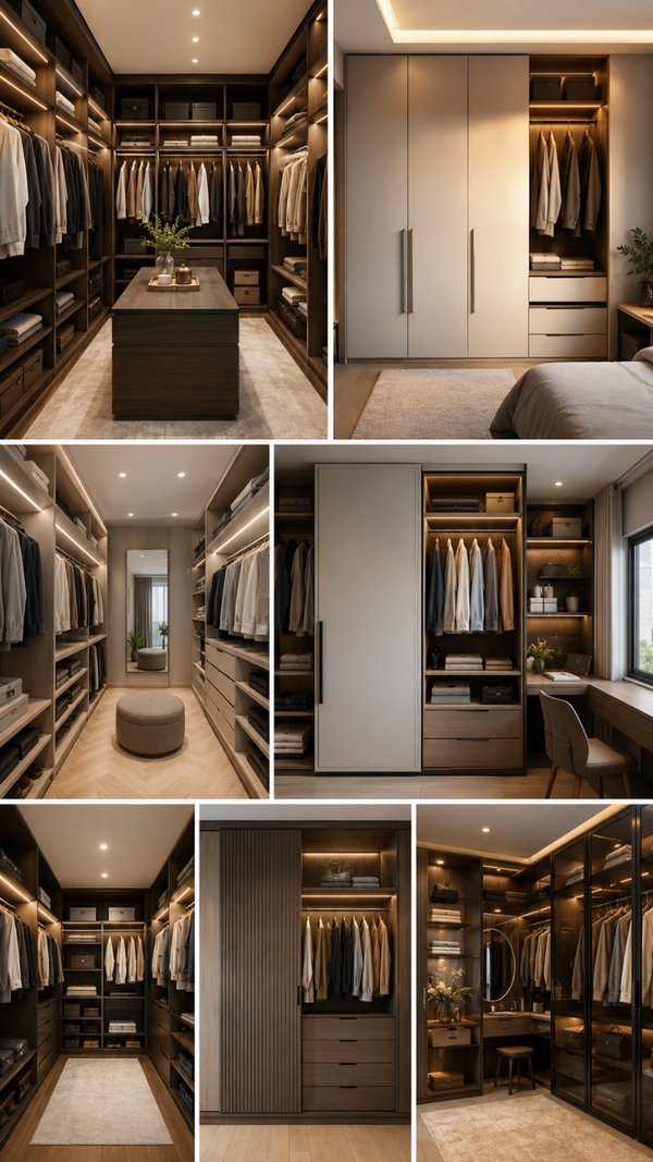 Walk-in vs modular closets: Which closet design makes busy workday mornings less chaotic?