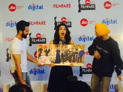 Shahid Kapoor, Alia Bhatt and Diljit unveil Filmfare’s exemplary cover featuring all award winners