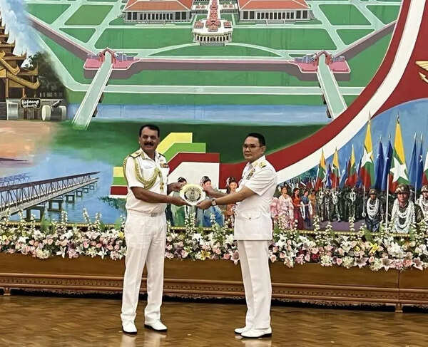 Navy chief meets Myanmar naval leadership, discusses steps to boost def ties, enhance maritime security in Bay of Bengal region