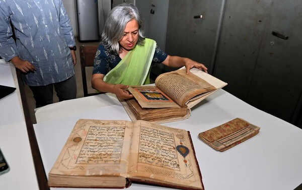 PU archives reveal rare rice script Gita, Constitution copy