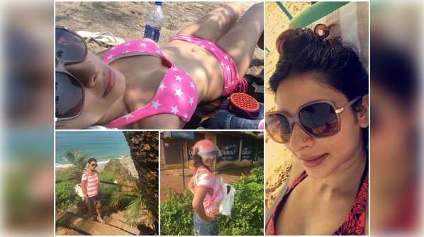 Bikini babe Tanishaa Mukerji soaks some sun in Goa