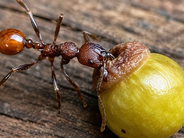 An 8-year-old saw ants dragging tiny oak galls in his backyard, and scientists later discovered a hidden trick inside
