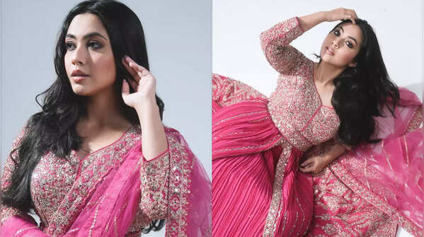 Reem Shaikh in pink