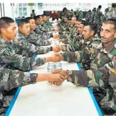 Indian, Chinese forces swap gifts, pleasantries